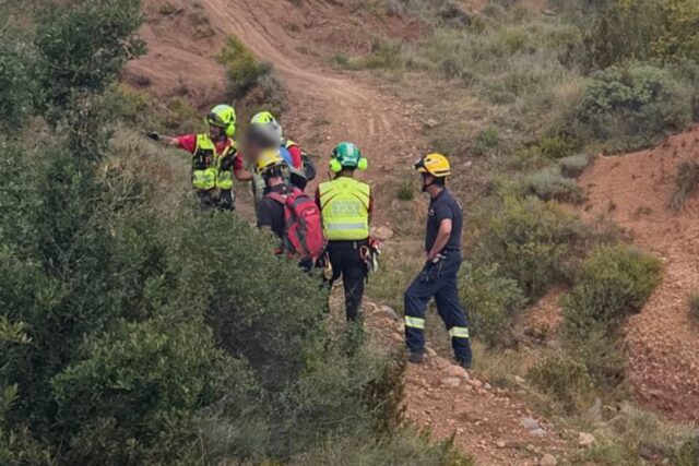 Ciclista accidentat al Llau del Tapó, a Tremp