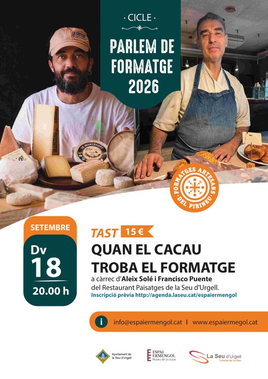 L'Espai Ermengol celebra un tast de formatges i cacau en el cicle ‘Parlem de formatge 2026'